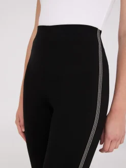 Suzy Shier Pants>Rhinestone Side Trim Skinny Leg Pants