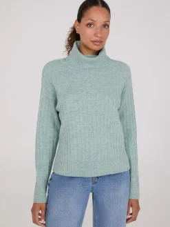 Suzy Shier Long Sleeve|Sweaters & Cardigans>Ribbed Turtleneck Sweater
