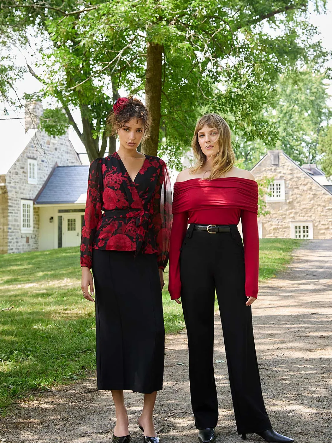 Suzy Shier Tops|Long Sleeve>Ruched Off-The-Shoulder Top