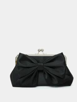 Suzy Shier Handbags By Le Château>Satin Clutch With Bow