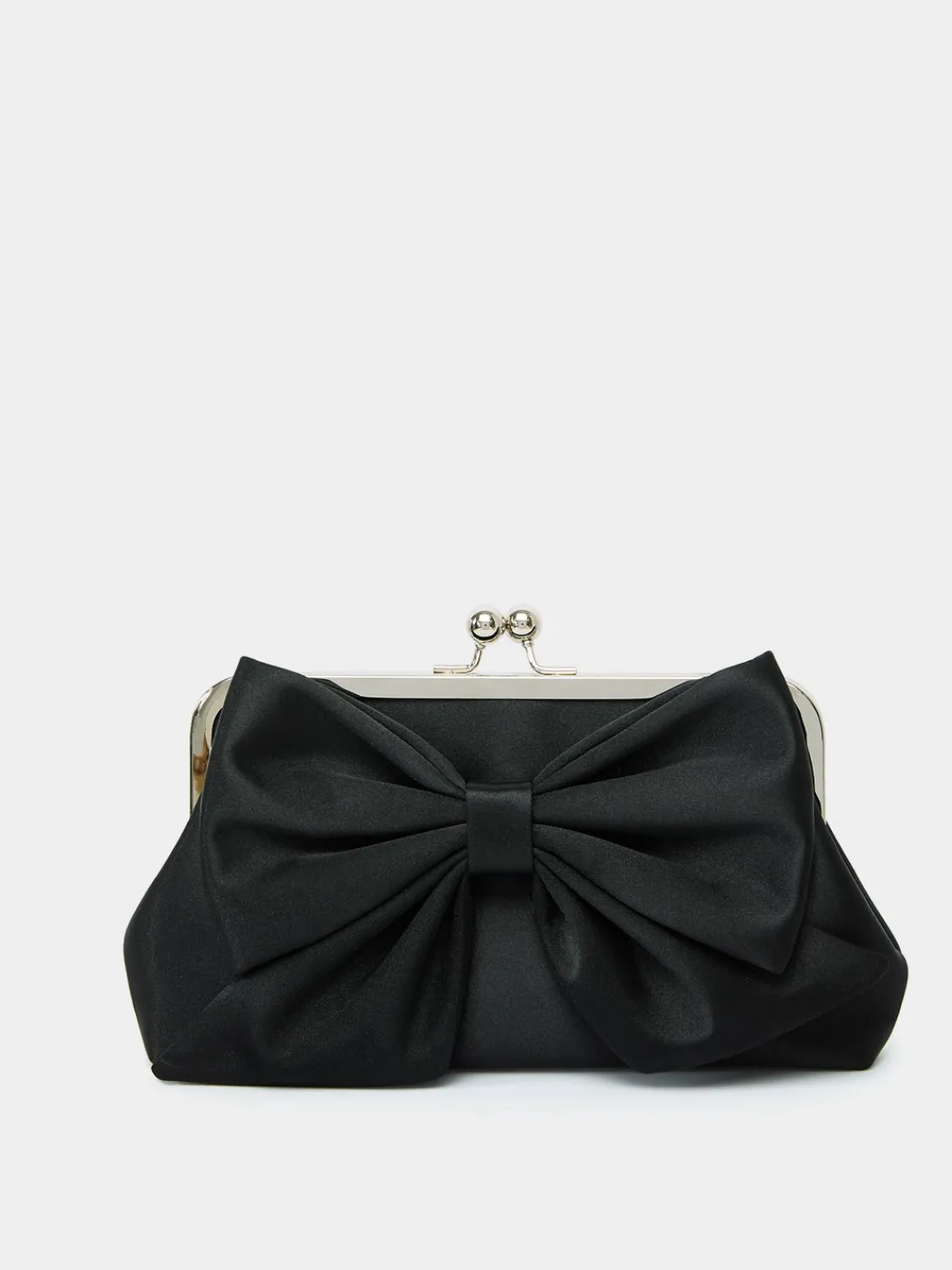 Suzy Shier Handbags By Le Château>Satin Clutch With Bow