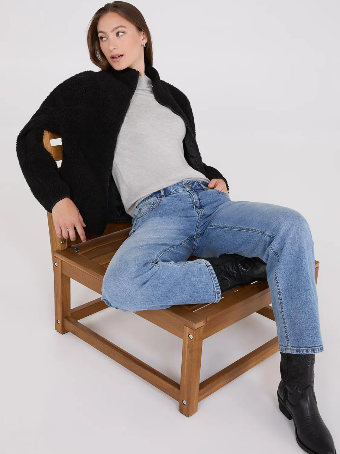 Suzy Shier Puffers & Jackets|Puffers & Jackets>Sherpa Jacket