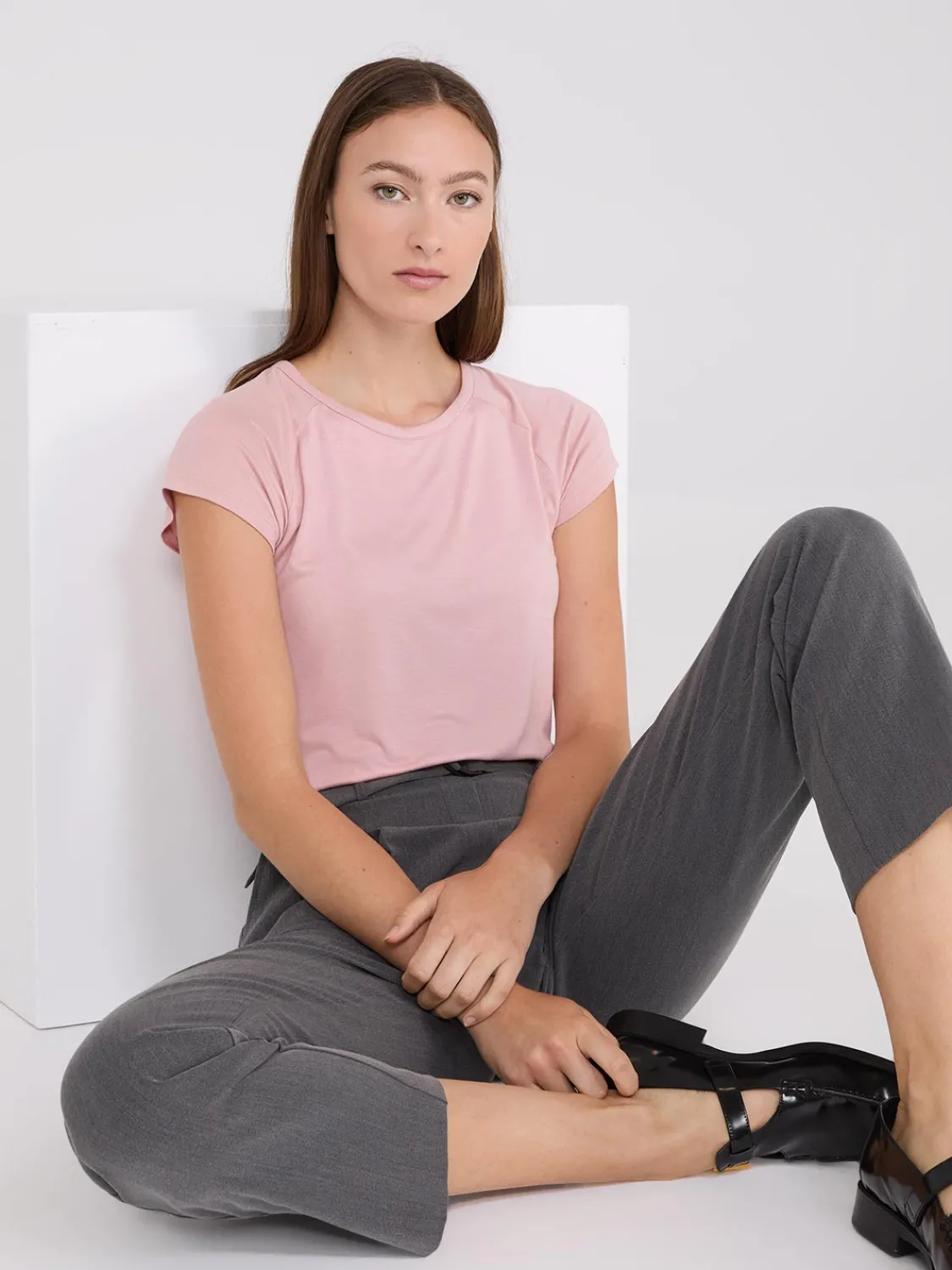 Suzy Shier Suzy Everyday|Short Sleeve>Short Raglan Sleeve T-Shirt