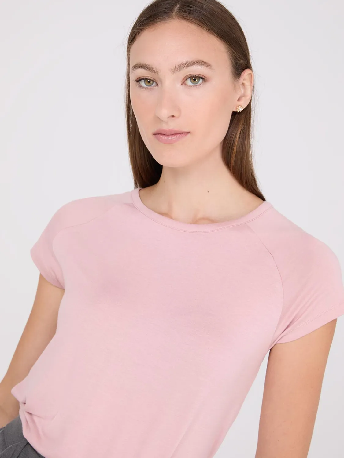 Suzy Shier Suzy Everyday|Short Sleeve>Short Raglan Sleeve T-Shirt