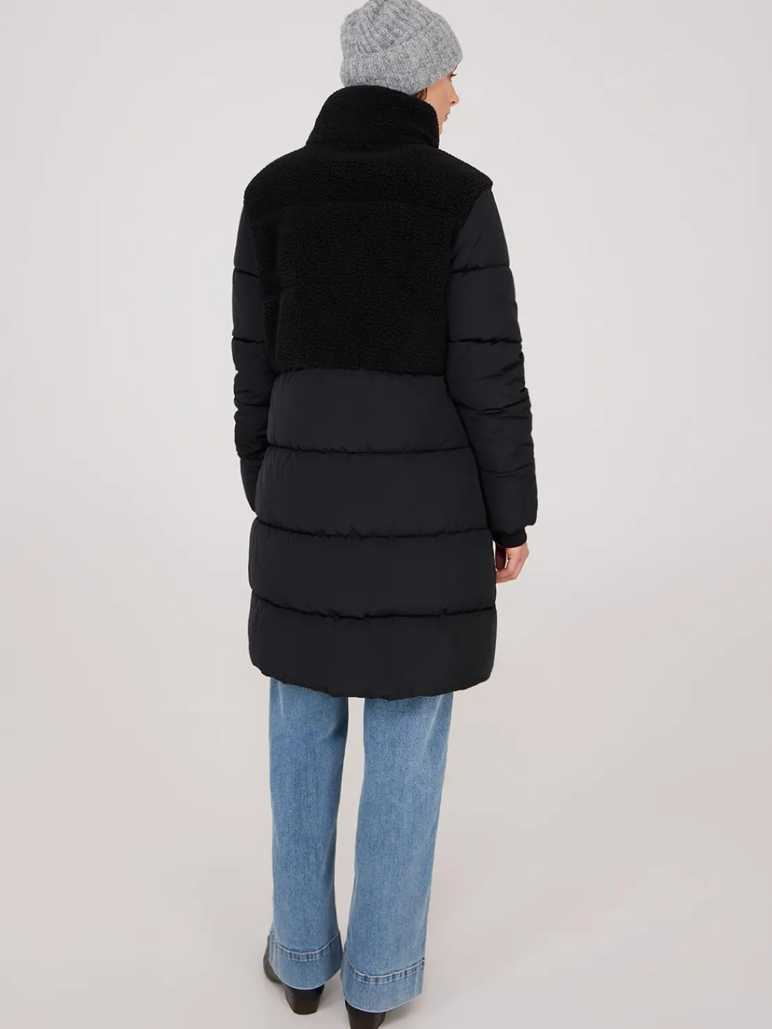 Suzy Shier Puffers & Jackets|Puffers & Jackets>Short Shearling Puffer Jacket