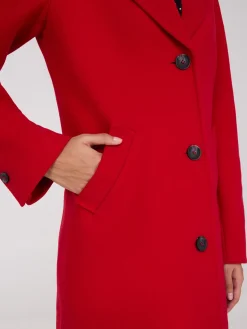 Suzy Shier Coats|Coats>Single-Breasted Maxi Coat
