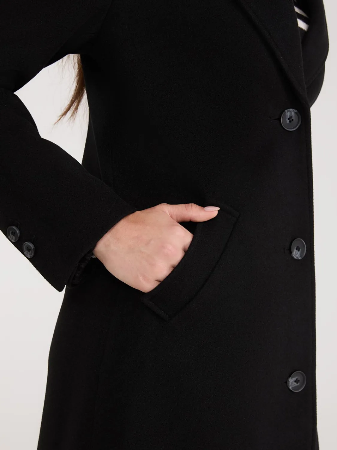 Suzy Shier Coats|Coats>Single-Breasted Maxi Coat