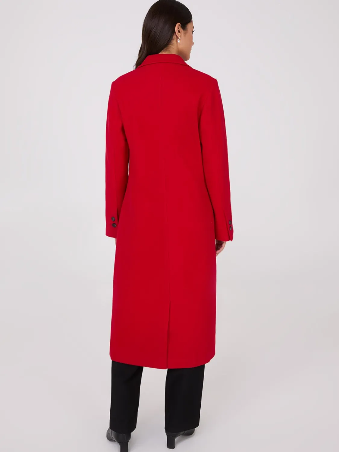 Suzy Shier Coats|Coats>Single-Breasted Maxi Coat
