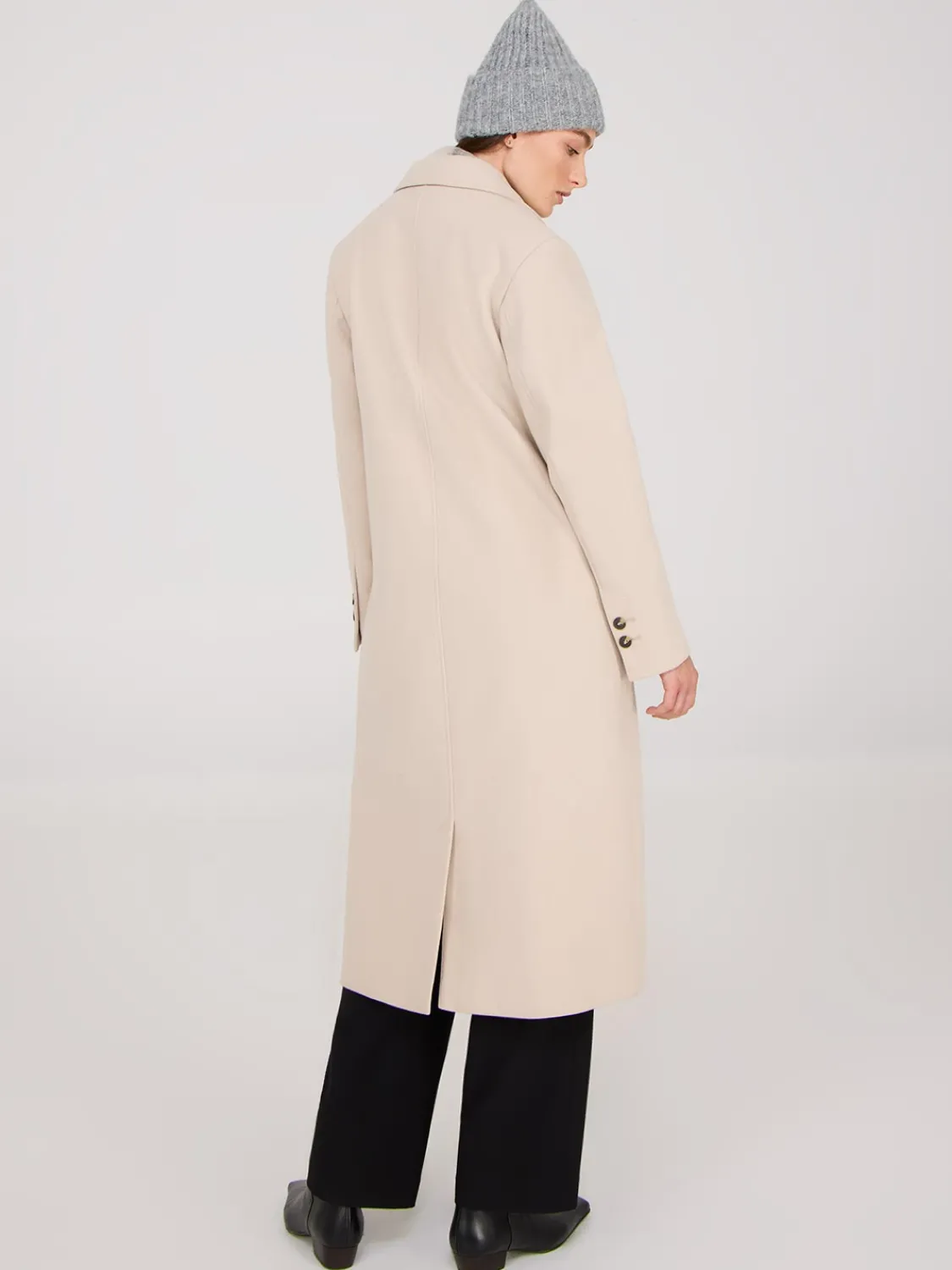 Suzy Shier Coats|Coats>Single-Breasted Maxi Coat