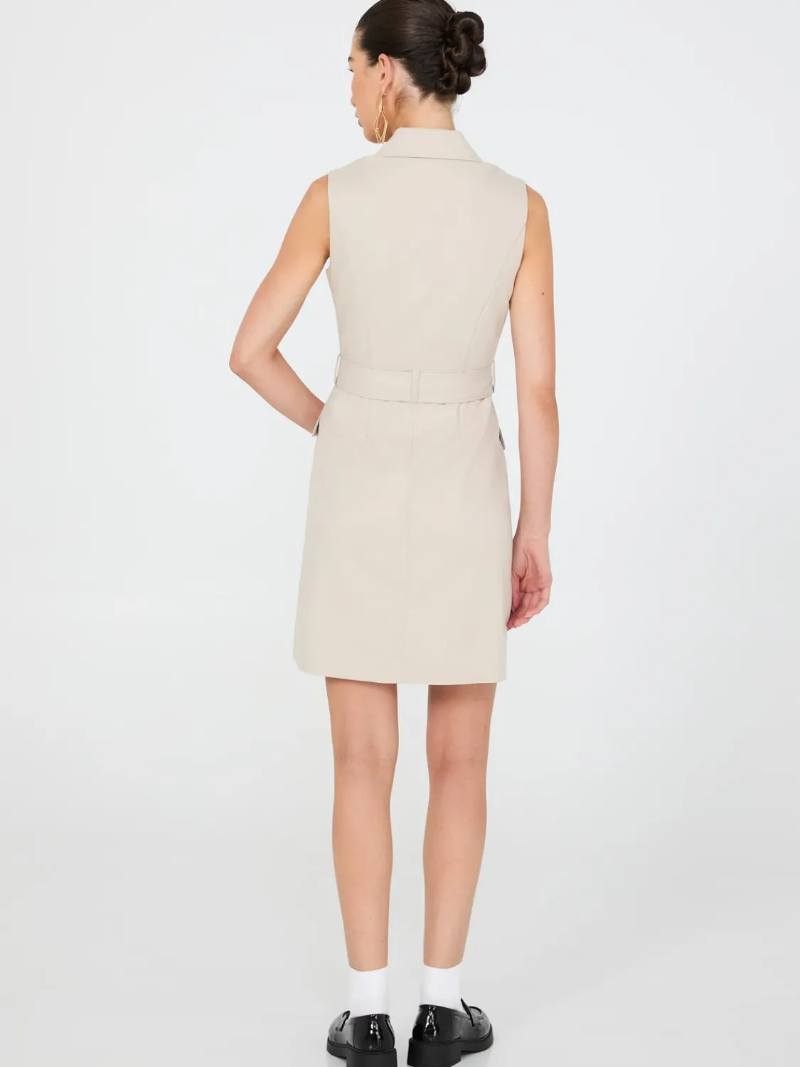 Suzy Shier Mini|Work Dresses>Sleeveless Blazer Dress With Belt