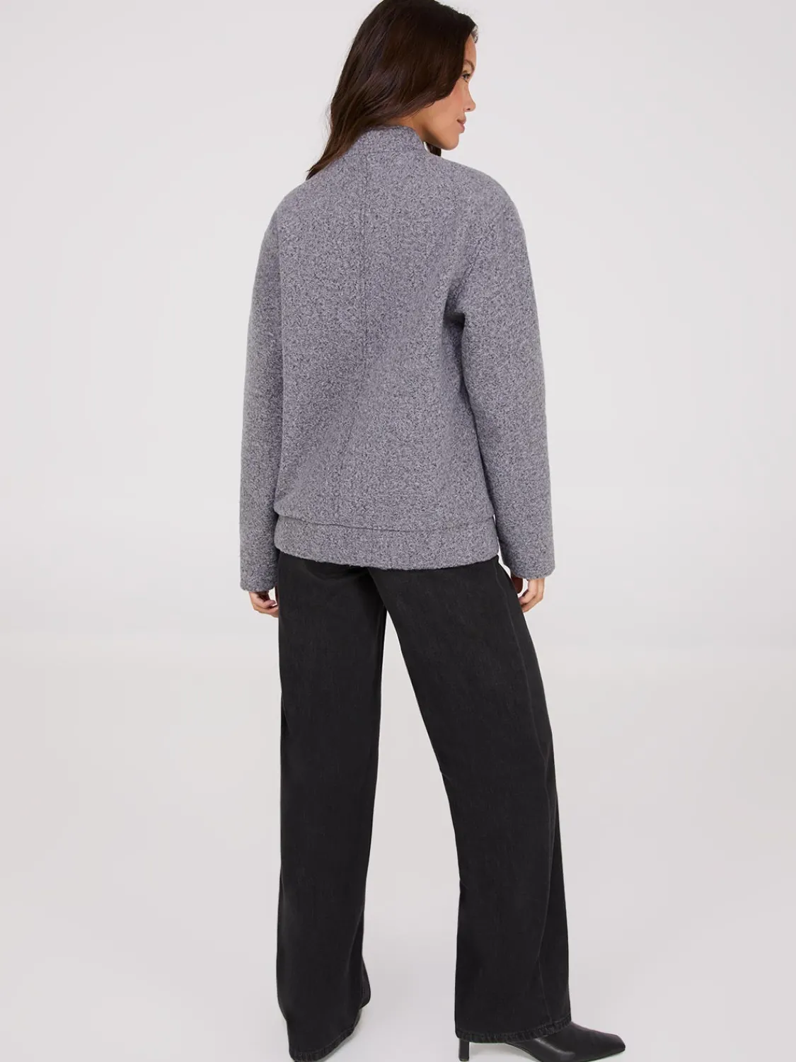 Suzy Shier Puffers & Jackets|Puffers & Jackets>Snap Front Bomber Jacket