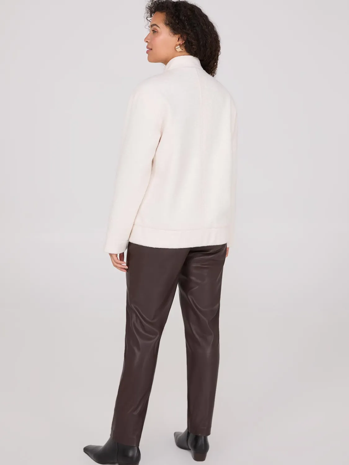 Suzy Shier Puffers & Jackets|Puffers & Jackets>Snap Front Bomber Jacket