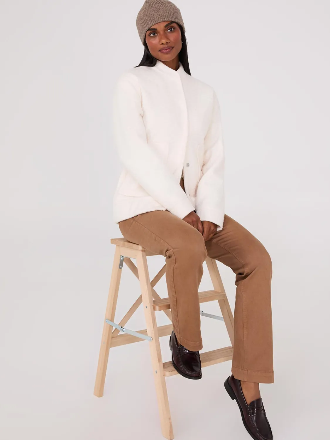 Suzy Shier Puffers & Jackets|Puffers & Jackets>Snap Front Bomber Jacket