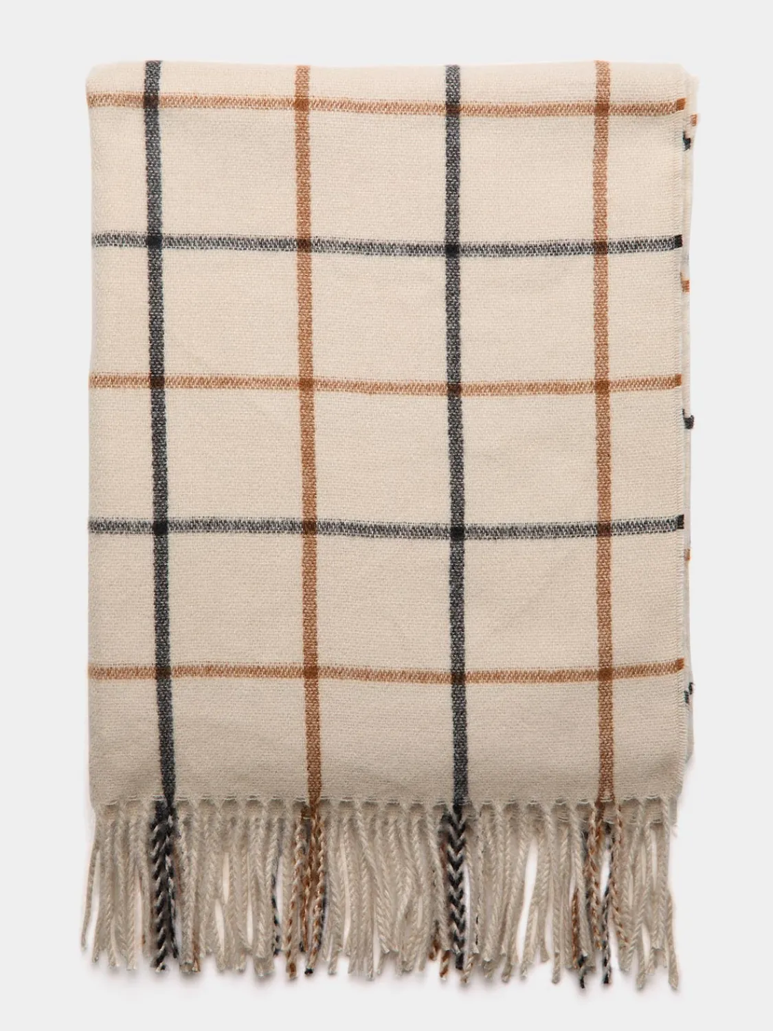 Suzy Shier Hats & Scarves & Gloves>Soft Brushed Check Plaid Scarf