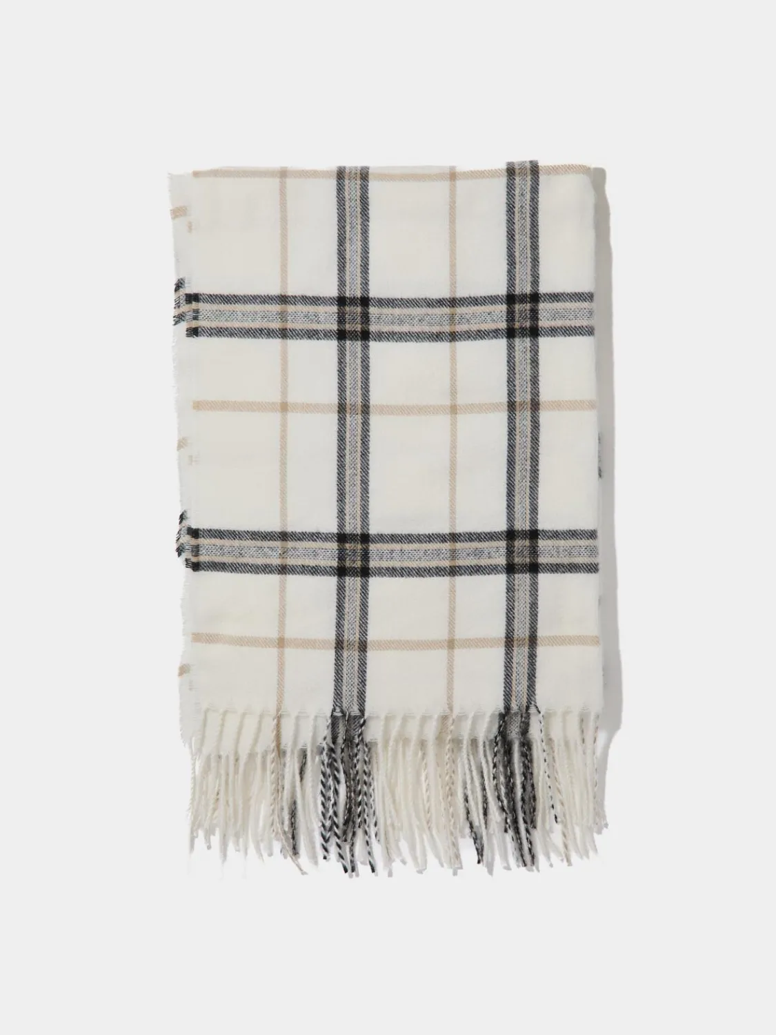 Suzy Shier Hats & Scarves & Gloves>Soft Brushed Plaid Scarf