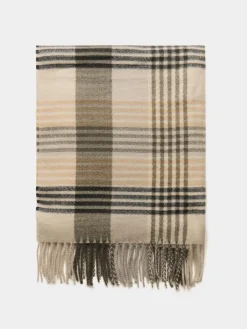 Suzy Shier Hats & Scarves & Gloves>Soft Brushed Tartan Plaid Scarf