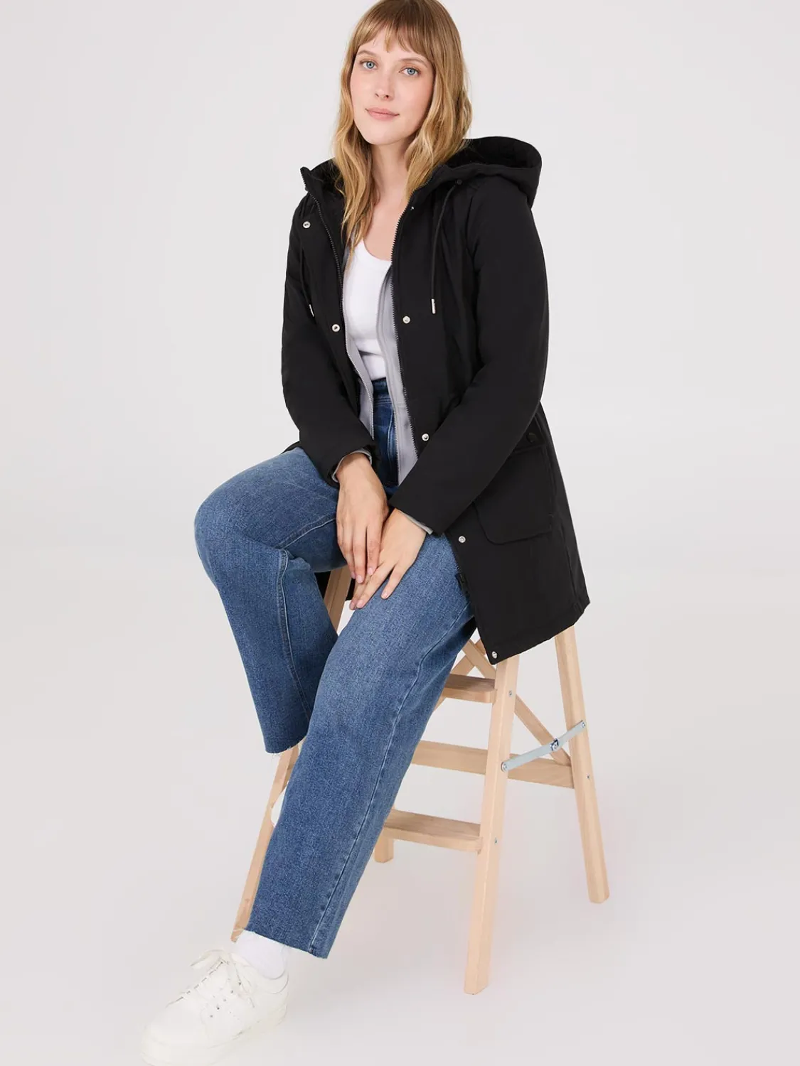 Suzy Shier Puffers & Jackets|Puffers & Jackets>Softshell Hooded Jacket