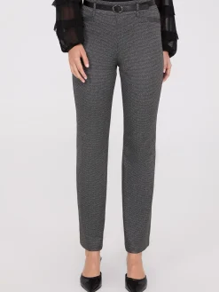 Suzy Shier Bottoms|Pants>Straight Leg Bootcut Pants With Faux Leather Belt