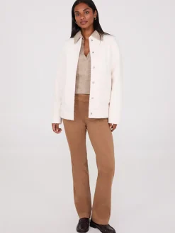 Suzy Shier Pants>Straight Leg Twill Trousers