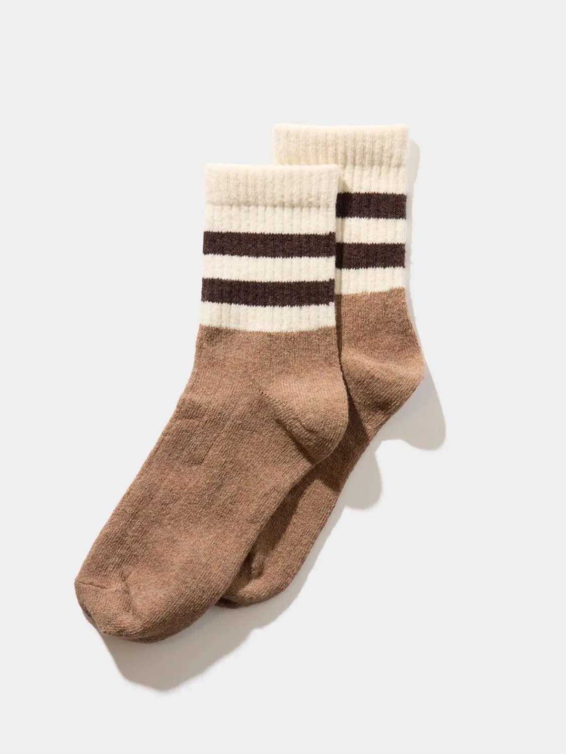 Suzy Shier Socks & Tights>Striped Cuff Quarter Socks