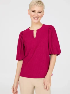 Suzy Shier Tops|Short Sleeve><noscript><img width=