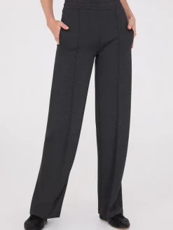 Suzy Shier Pants>Wide-Leg Front Pintuck Pants