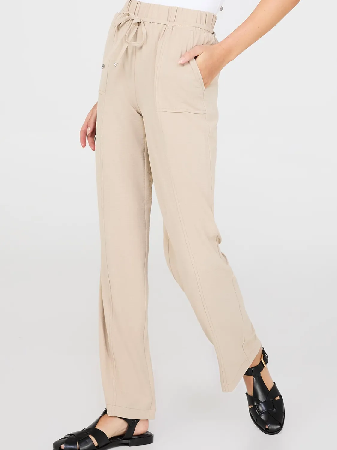 Suzy Shier Bottoms|Pants>Wide-Leg Pants With Porkchop Pockets