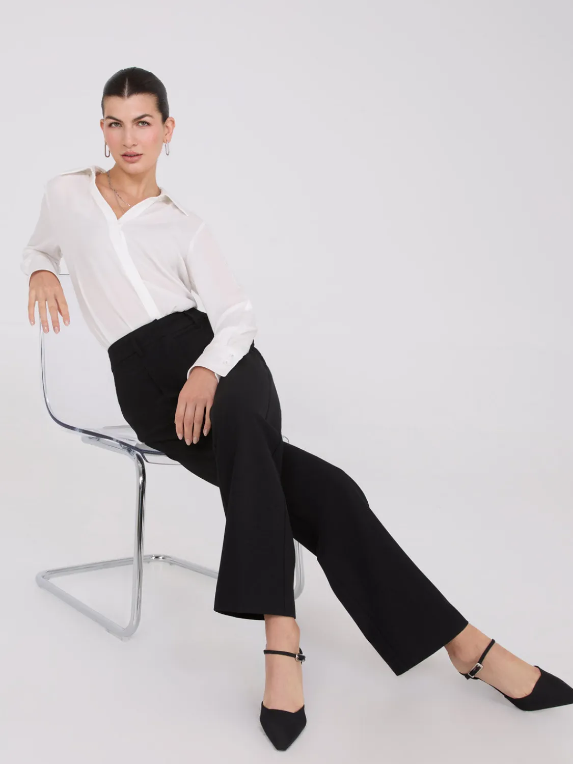 Suzy Shier Bottoms|Pants>Wide-Leg Pleated Pants
