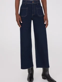 Suzy Shier Jeans|Pants>Wide-Leg Raw Edge Jeans