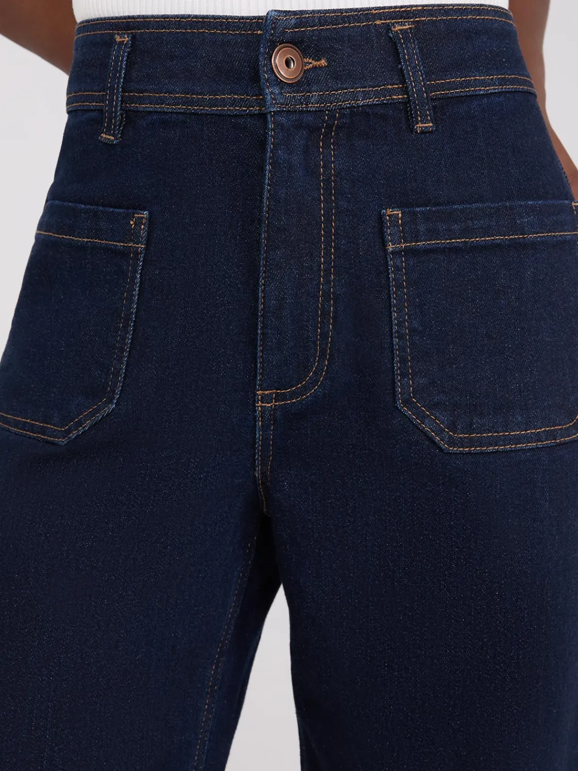 Suzy Shier Jeans|Pants>Wide-Leg Raw Edge Jeans