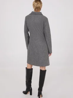 Suzy Shier Coats|Coats>Wrap Collar Coat