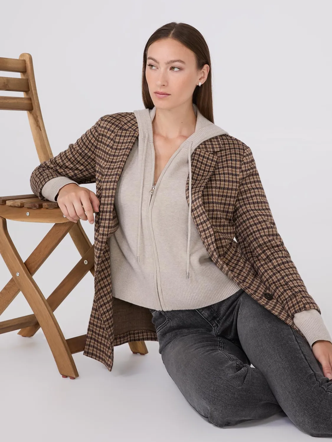 Suzy Shier Lounge & Pjs|Long Sleeve>Zip Up Hoodie