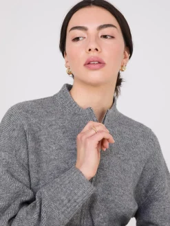 Suzy Shier Long Sleeve|Sweaters & Cardigans>Zip-Front Cardigan