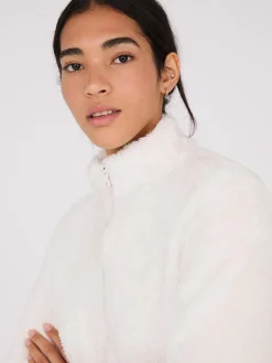 Suzy Shier Lounge & Pjs|Long Sleeve>Zip-Up Teddy Jacket